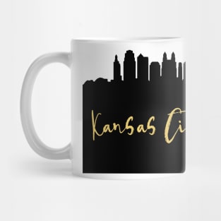 KANSAS CITY DESIGNER SILHOUETTE SKYLINE ART Mug